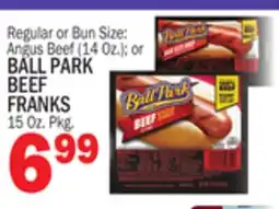 C Town BALL PARK BEEF FRANKS 15 Oz. Pkg offer