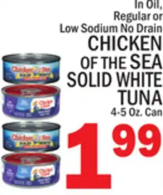 C Town CHICKEN OF THE SEA SOLID WHITE TUNA offer
