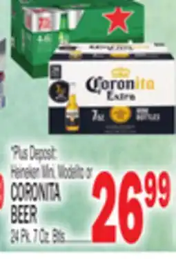 C Town HEINEKEN MINI, MODELITO OR CORONITA BEER offer