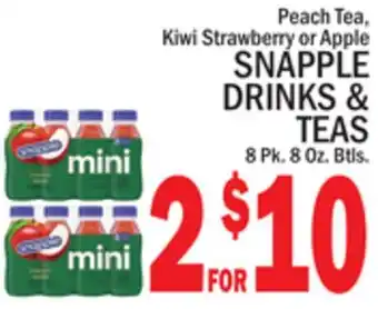 C Town SNAPPLE DRINKS & TEAS offer