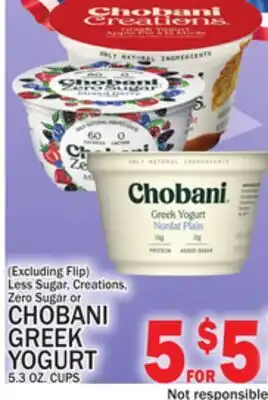 C Town Chobani Greek Yogurt offer