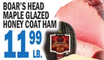 C Town BOAR'S HEAD MAPLE GLAZED HONEY COAT HAM offer