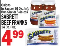 C Town SABRETT BEEF FRANKS offer