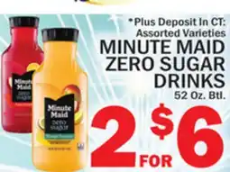 C Town MINUTE MAID ZERO SUGAR DRINKS offer