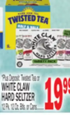 C Town TWISTED TEA OR WHITE CLAW HARD SELTZER offer