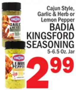 C Town BADIA KINGSFORD SEASONING offer