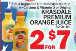 C Town KRASDALE PREMIUM ORANGE JUICE offer