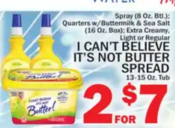 C Town I CAN'T BELIEVE IT'S NOT BUTTER SPREAD offer