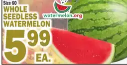C Town WHOLE SEEDLESS WATERMELON offer