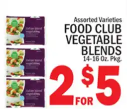C Town FOOD CLUB VEGETABLE BLENDS offer