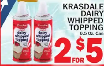 C Town KRASDALE DAIRY WHIPPED TOPPING offer