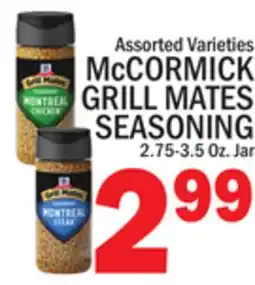 C Town McCORMICK GRILL MATES SEASONING offer