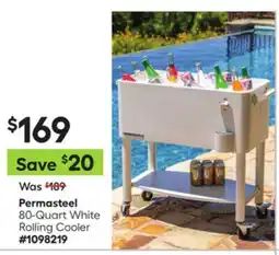 Lowe's 80-Quart White Rolling Cooler offer
