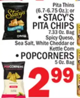 C Town STACY'S PITA CHIPS, POPCORNERS offer