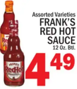 C Town FRANK'S RED HOT SAUCE offer