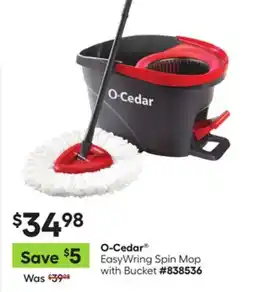 Lowe's O-Cedar EasyWring Spin Mop with Bucket offer