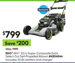 Lowe's EGO 56VG 22-in Super Composite Deck Select Cut Self-Propelled Mower offer