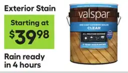 Lowe's Exterior Stain offer