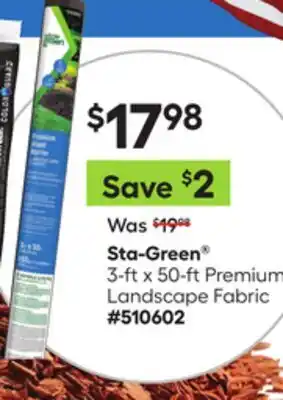 Lowe's 3-ft x 50-ft Premium Landscape Fabric offer