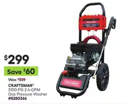Lowe's 3100-PSI 2.4-GPM Gas Pressure Washer offer