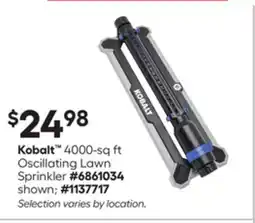 Lowe's 4000-sq ft Oscillating Lawn Sprinkler offer