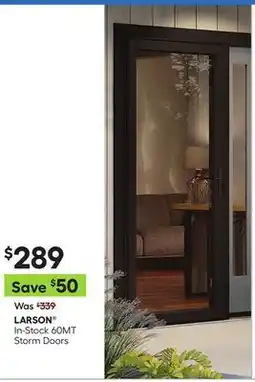 Lowe's In-Stock 60MT Storm Doors offer