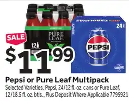 Stop&Shop Pepsi or Pure Leaf Multipack offer