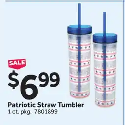 Stop&Shop Patriotic Straw Tumbler offer