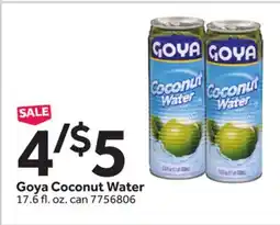 Stop&Shop Goya Coconut Water offer