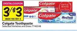 Stop&Shop Colgate Toothpaste offer
