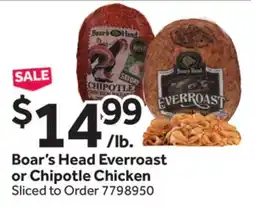Stop&Shop Boar's Head Everroast or Chipotle Chicken offer