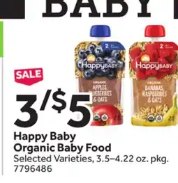 Stop&Shop Happy Baby Organic Baby Food offer