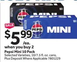 Stop&Shop Pepsi Mini offer