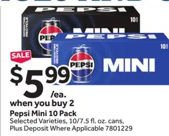 Stop&Shop Pepsi Mini offer