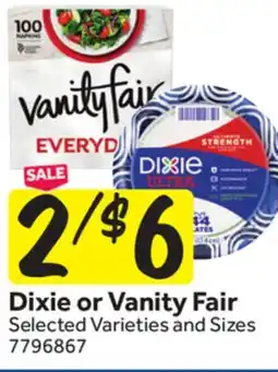 Stop&Shop Dixie or Vanity Fair offer