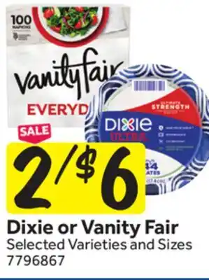 Stop&Shop Dixie or Vanity Fair offer
