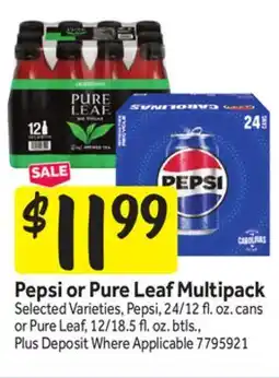 Stop&Shop Pepsi or Pure Leaf Multipack offer
