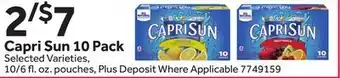 Stop&Shop Capri Sun offer