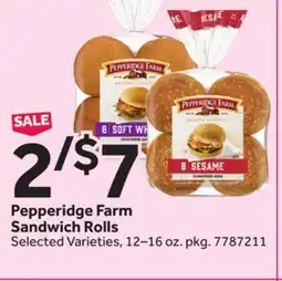 Stop&Shop Pepperidge Farm Sandwich Rolls offer