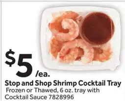 Stop&Shop Stop and Shop Shrimp Cocktail Tray offer