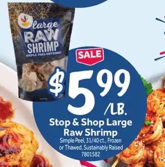 Stop&Shop Stop & Shop Large Raw Shrimp offer