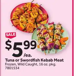 Stop&Shop Tuna or Swordfish Kebab Meat offer