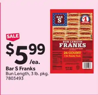 Stop&Shop Bar S Franks offer