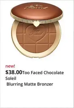 JC Penney Too Faced Chocolate Soleil Blurring Matte Bronzer offer