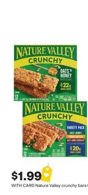 CVS Nature Valley crunchy bars 6 ct offer