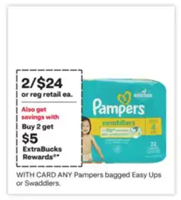 CVS ANY Pampers bagged Easy Ups or Swaddlers offer
