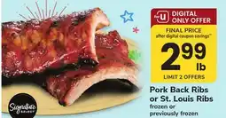 ACME Pork Back Ribs or St. Louis Ribs offer
