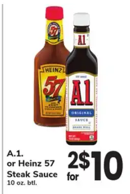 ACME A.1. or Heinz 57 Steak Sauce offer