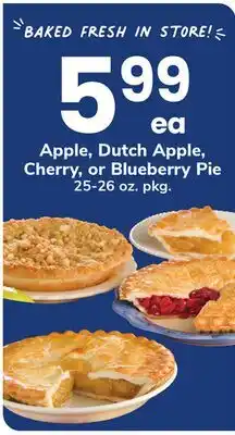 ACME Apple, Dutch Apple, Cherry, or Blueberry Pie offer