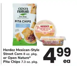 ACME Herdez Mexican-Style Street Corn 8 oz. pkg. or Open Nature Pita Chips 7.3 oz. pkg offer